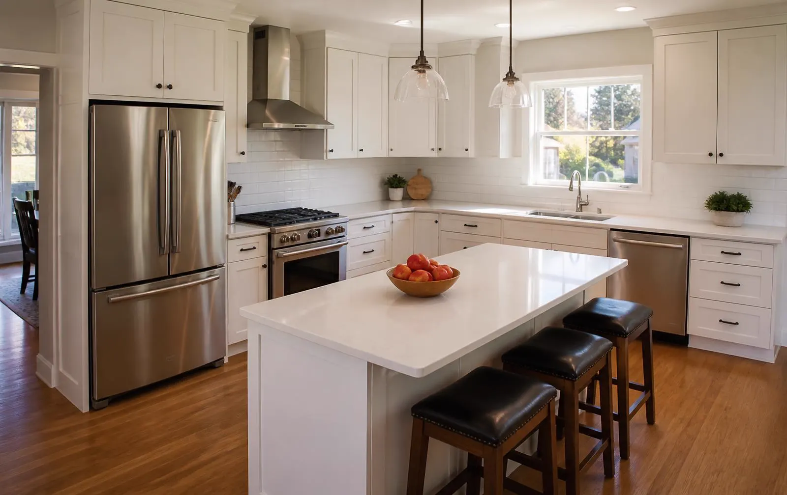 Bright, professionally cleaned Wisconsin kitchen